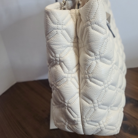 💥FLASH SALE!Kate Spade New York Cream Quilted Handbag EXCELLENT COND - Picture 4 of 12